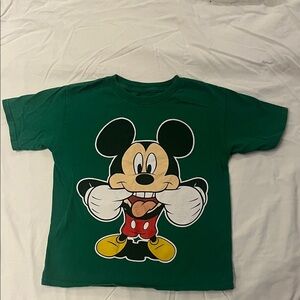 Disney Green Mickey Mouse Short Sleeve Tee